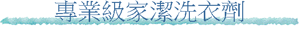 專業級家潔洗衣劑